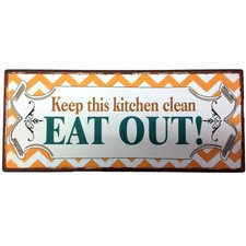 Blechschild Keep this Kitchen