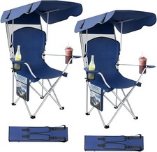 Foldable beach chair - foldable, canopy