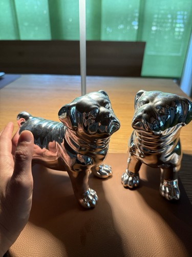 Mops figur silber - mops,