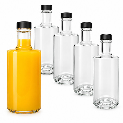 Glasflasche 700ml mit - 6x,