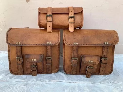 Leder motorrad sattel braun - motorrad,