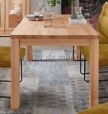 Esstisch RUSTIC 160x76x90cm Kernbuche massiv geölt mit Hirnholz-Elementen