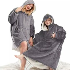 Übergroße Hoodie Sweatshirt Decke Warme Hoodie Plüsch Pullover Decke mit Kapuze