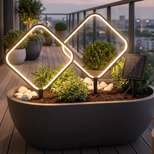 Solar gartenleuchten 2er set - solar,