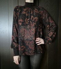 Bluse Chiffon Kragen Boho