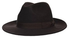 Fiebig Fedora braun Filz Hut