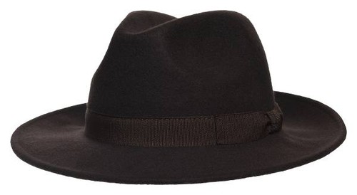 Fiebig fedora braun filz - fedora, hut