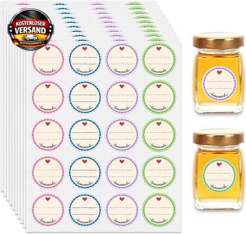 Marmeladenglas etiketten 200 - marmeladenglas,