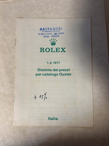 Rolex booklet - rolex,