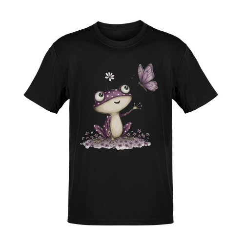 Shirt lila frosch - t-shirt,
