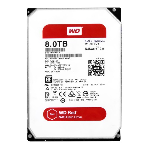 Western digital red 8tb - red,
