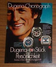 Seltene Werbung DUGENA CHRONOGRAPH & TAUCHER-CHRONOGRAPH - Persönlichkeit 1972