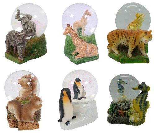 Glitzerkugel elefant giraffe - 1,