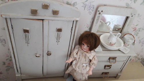 Puppen schrank ca 1910 - schrank,
