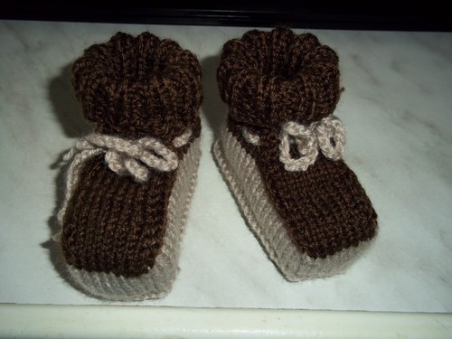 Handgestrickte babyschuhe gr - handgestrickte,