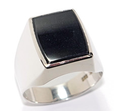 Ring Herren Gold 585 Weißgold