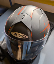 Motorradhelm Nexo ECE-R 22.05 Größe S | schwarz orange