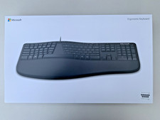 Microsoft Ergonomische USB Tastatur Arabisch & Englisch Layout Kabelgebunden Natur Schwarz