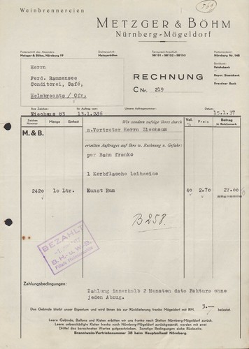 Nürnberg mögeldorf rechnung - nÜrnberg-mÖgeldorf,,