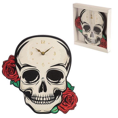 Totenkopf mit rosen - mit,