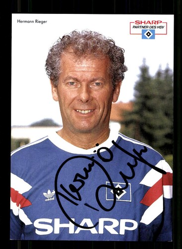 Hermann rieger autogrammkarte - hermann,