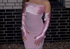 Elegantes rosa abendkleid - elegantes,