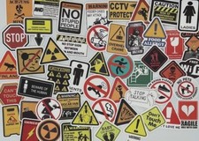 50 Sticker Aufkleber