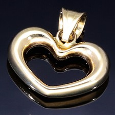 Feiner Herz Anhänger Goldanhänger Herzanhänger 585 14K ECHT GOLD NEU SCHMUCK