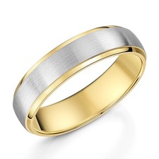 5 mm Titanring zweifarbig