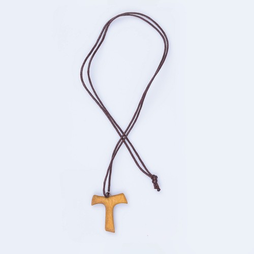 Anhänger tau kreuz - tau, holz