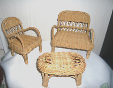 Korbmöbel Puppenstubenmöbel