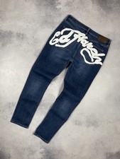Ed Hardy by Christian Audigier Jeans Vintage Handmade Big Logo Größe Herren W34