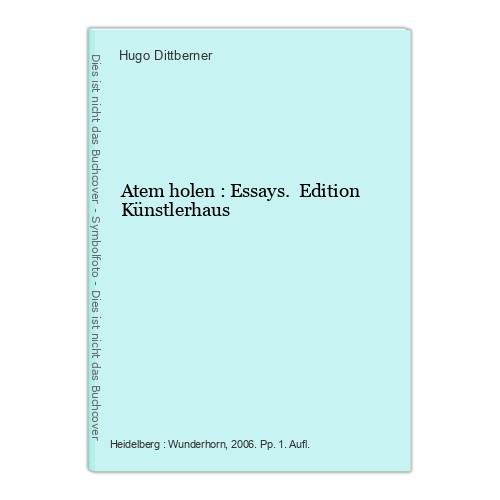 Atem holen essays edition - atem,