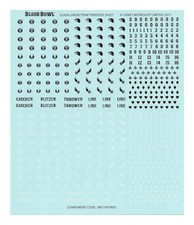 Elfen Union Team Transferbogen - Blood Bowl Elfen Zahlen und Symbole