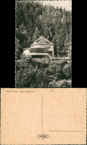 Ansichtskarte bad driburg haus - ansichtskarte,