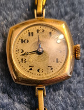 Frühe Damen Armbanduhr Gold