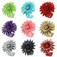 Edles Armband aus Leder Blume