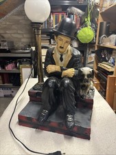Figur Charlie Chaplin-der Tramper-60 cm als Lampe