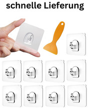 30 Stück Magische Haken Mix Set,Selbstklebende Klebehaken Mit Schaber,Haken Selb