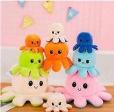 40cm/50cm Oktopus Plüschtier Wendbares Doppelseitiges Stimmung Kuscheltier 