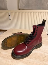 Doc Martens Größe 38 - Burgundy Rot Glattleder Schnürstiefel Ref: 1460 - wie NEU