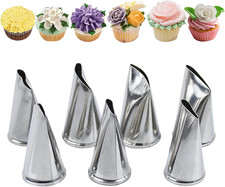 7er Spritztüllen Blumen Set