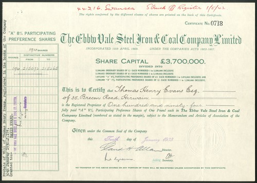 Ebbw vale steel - vale, &