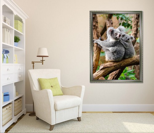 Koala umarmung gerahmt - 3d,