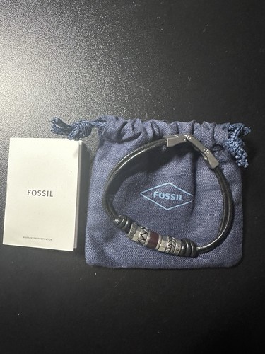 Fossil herren lederarmband - fossil,