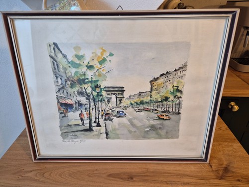 Vintage lithographie 1950er - vintage,
