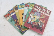 Konvolut alte Mosaik Hefte Vintage Sammler Nummern: 1,2,5,8,9,11,12 aus 1979