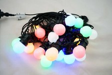 EUROLITE Party Lichterkette 20 bunte LED BL-20 G50 Deko-Lichterkette IP44 