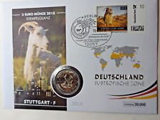 5Euro BRD Numisbrief Ziege  Bimetall Subtropische Zone F mit Polymerr.2018  -236