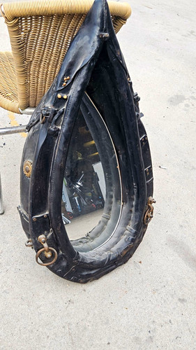 Schwarzer leder ponysattel - schwarzer, leder-ponysattel
